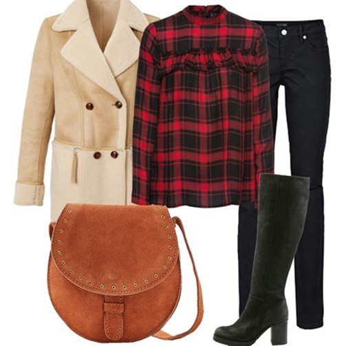 Outfit of The Day: Black and Red Plaid Shirt