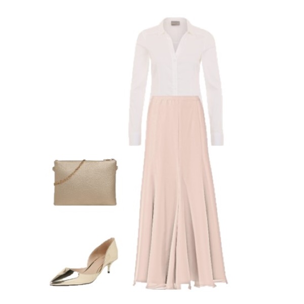 Outfit Of The Day: Pale Pink for a Spring Event