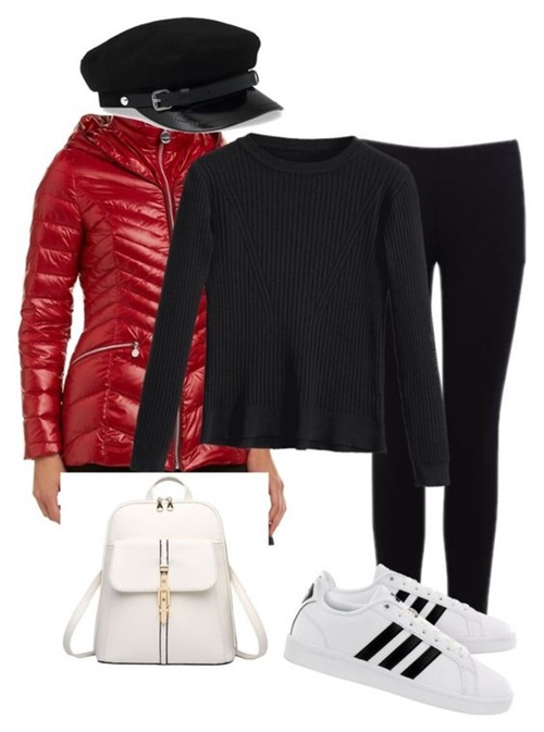 Outfit of the Day: Black, Red and White