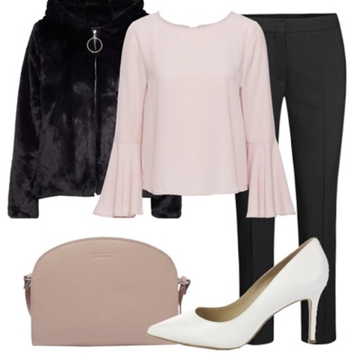 Outfit of the Day: Pink and Black