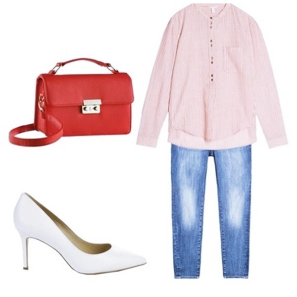 Outfit Of The Day: Red Striped Blouse