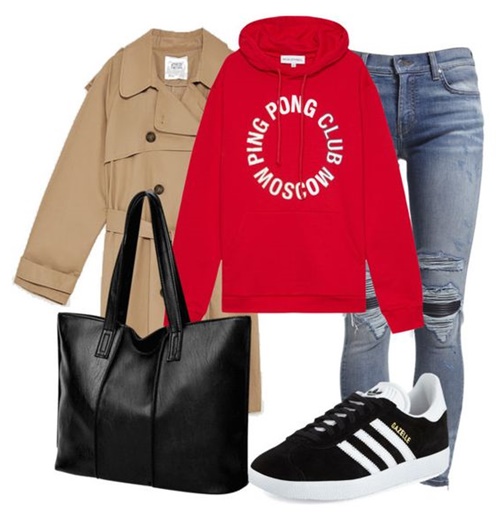 Outfit of the Day: Red Hoodie