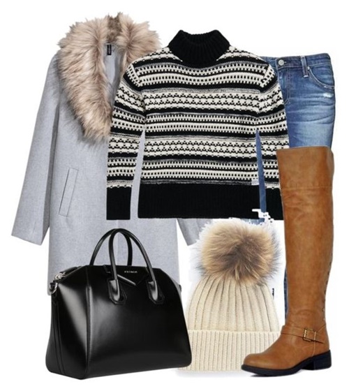 Outfit of the Day: Black and White Sweater