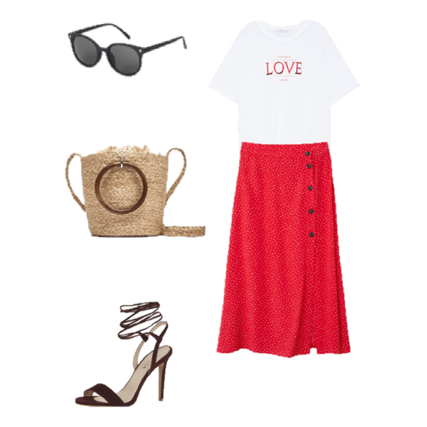 Look del día: falda roja