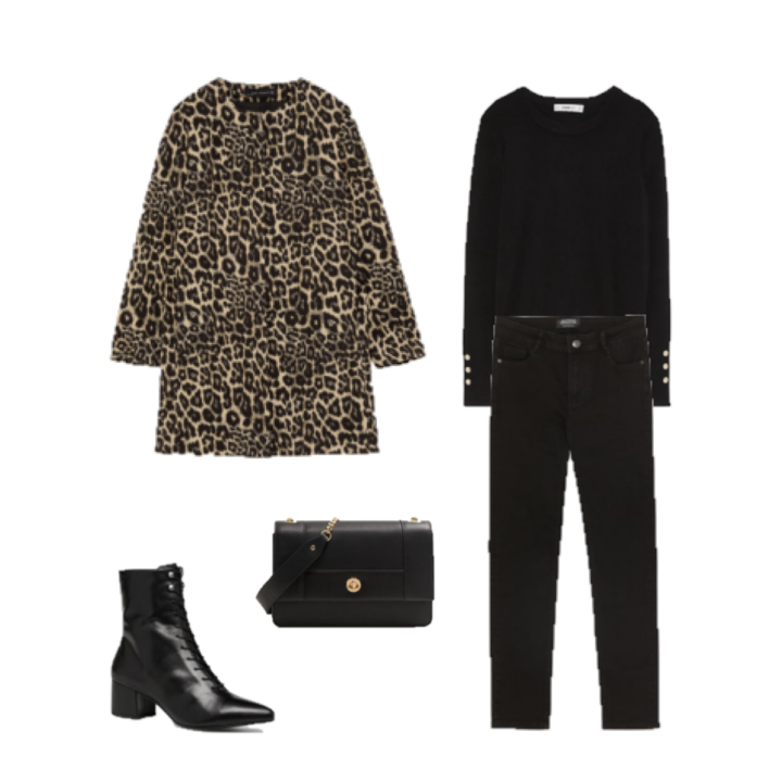 Look del día: leopardo y negro