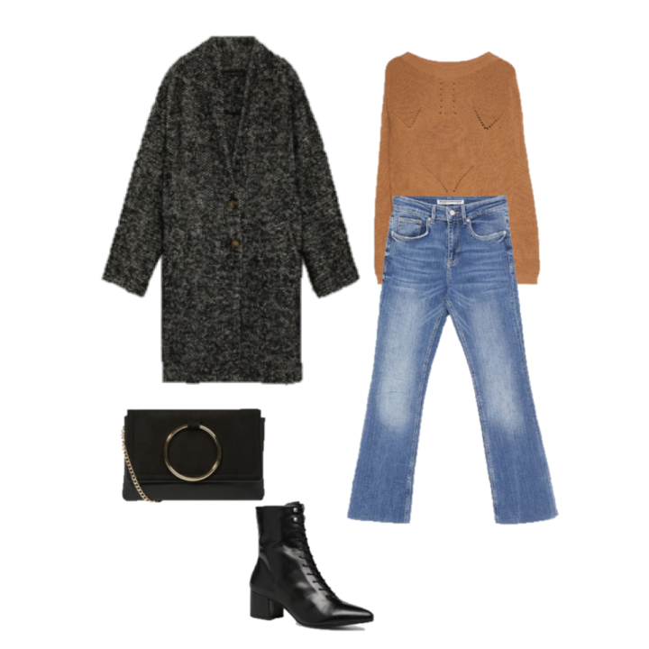 Look del día: un Jersey camel con vaqueros