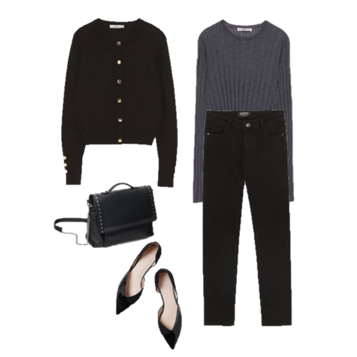 Outfit of the Day: black and grey