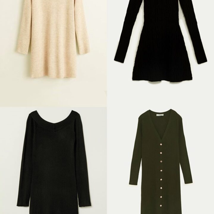 Outfits de Otoño con Vestidos de punto