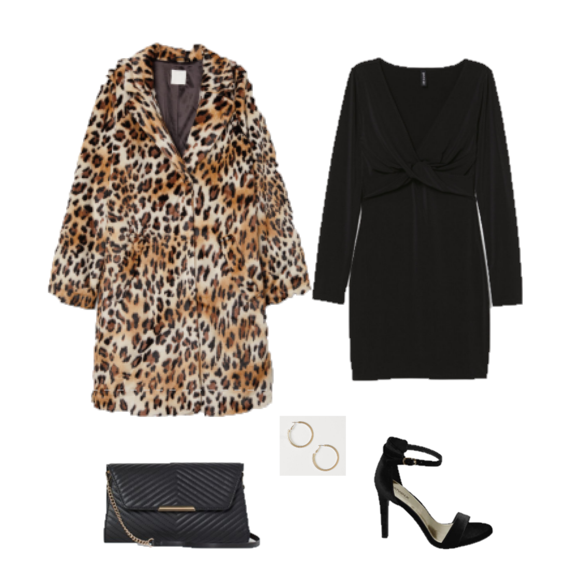 Winter Outfits with a Leopard Print Coat - womenontrend