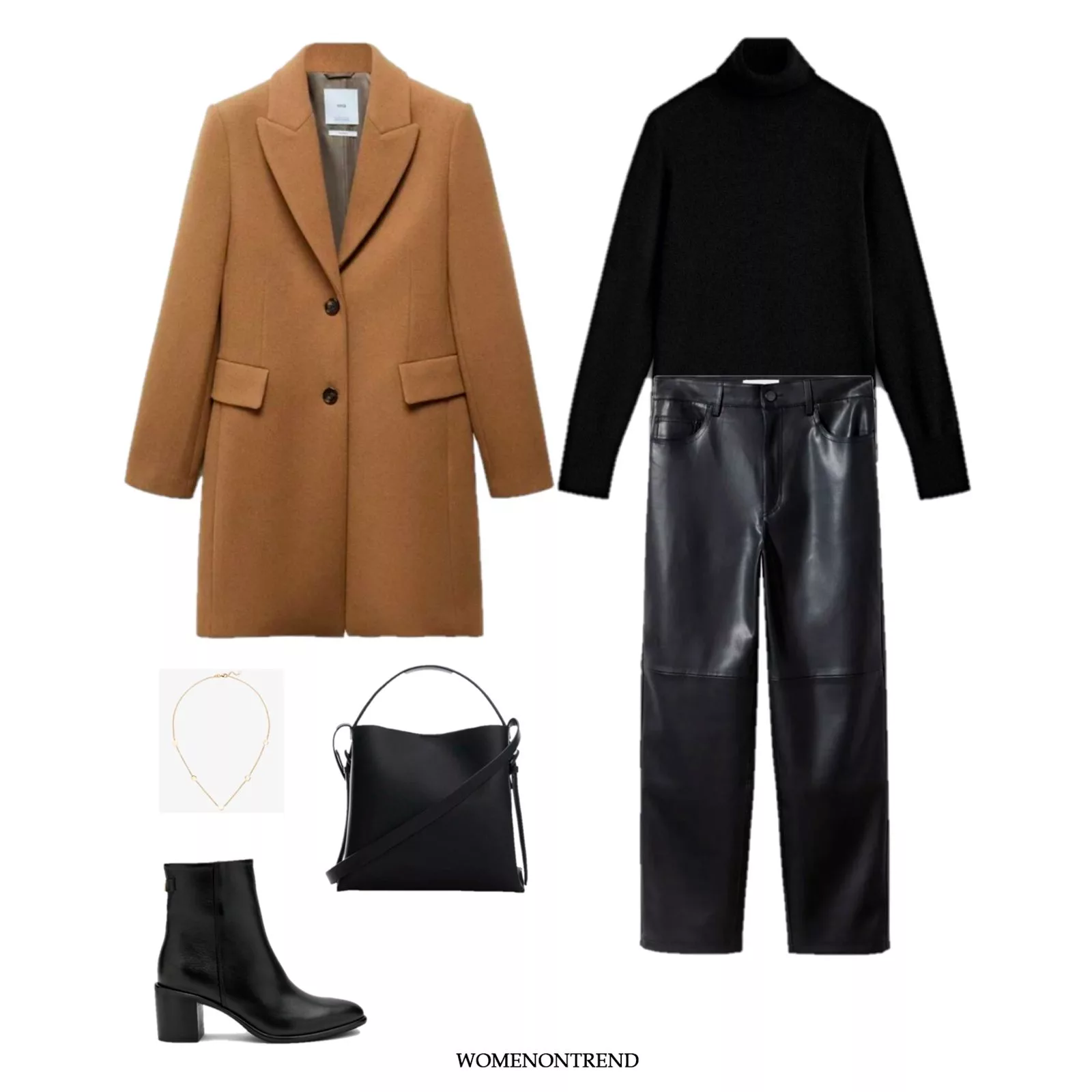 Look 11: Eleganz in Schwarz und Camel