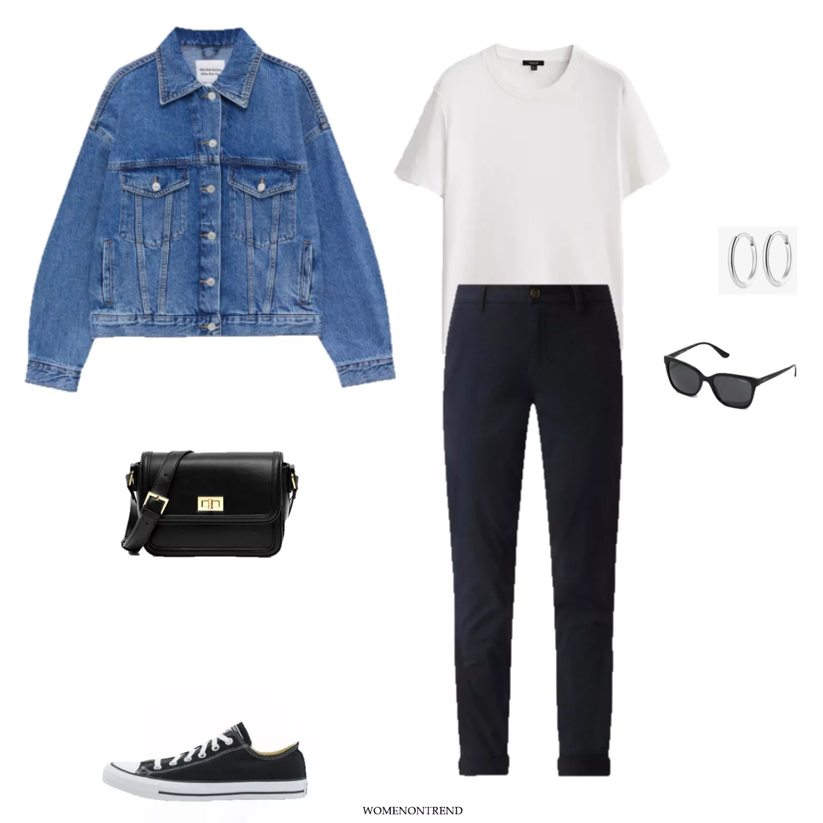 Inspiración de Estilo de Primavera: Looks con Converse Negras